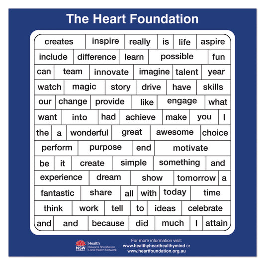 145 x 145mm Poetry Fridge Magnet
